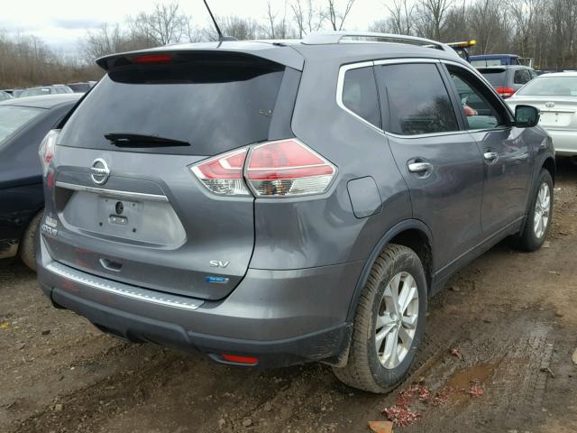 5N1AT2MT5EC824394 - 2014 NISSAN ROGUE S GRAY photo 4