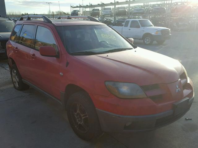 JA4LZ41G93U093078 - 2003 MITSUBISHI OUTLANDER RED photo 1