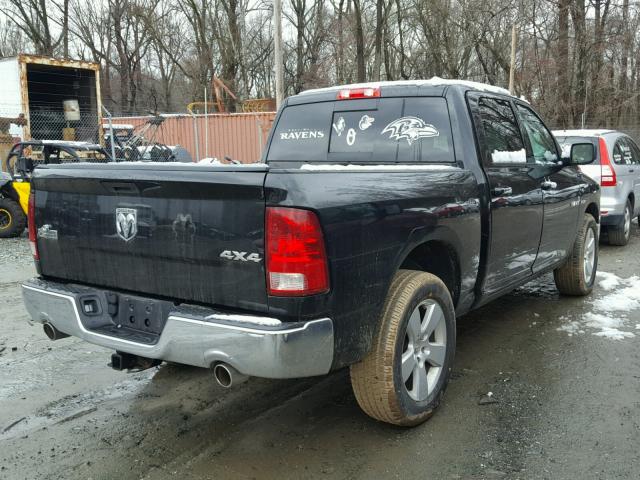 1D7RV1CT0AS113821 - 2010 DODGE RAM 1500 BLACK photo 4