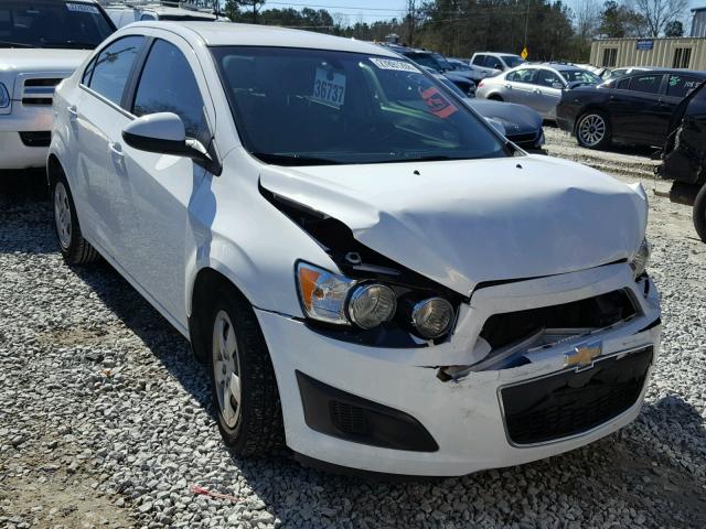 1G1JA5SH1F4124225 - 2015 CHEVROLET SONIC LS WHITE photo 1