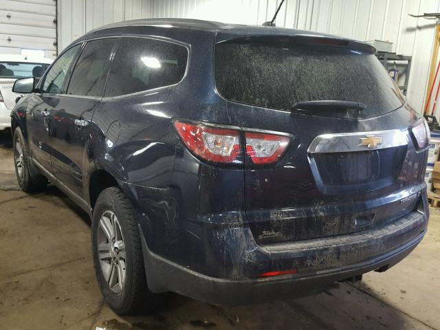 1GNKRGKD7FJ316514 - 2015 CHEVROLET TRAVERSE L BLUE photo 3