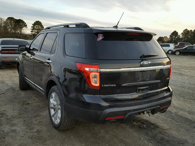 1FMHK8F84CGA83335 - 2012 FORD EXPLORER L BLACK photo 3