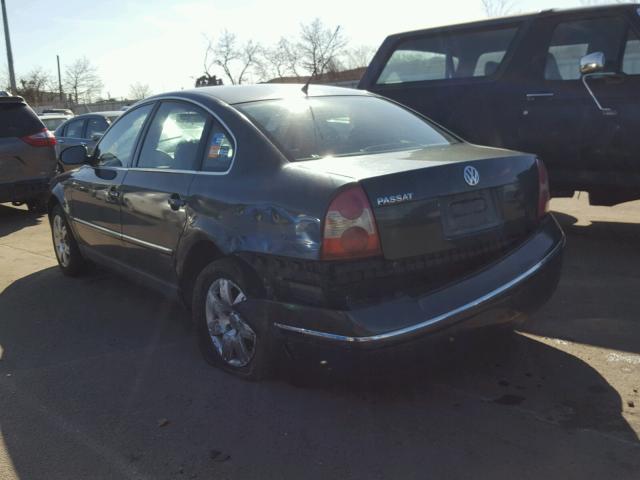 WVWAD63B95P002644 - 2005 VOLKSWAGEN PASSAT GLS GREEN photo 3