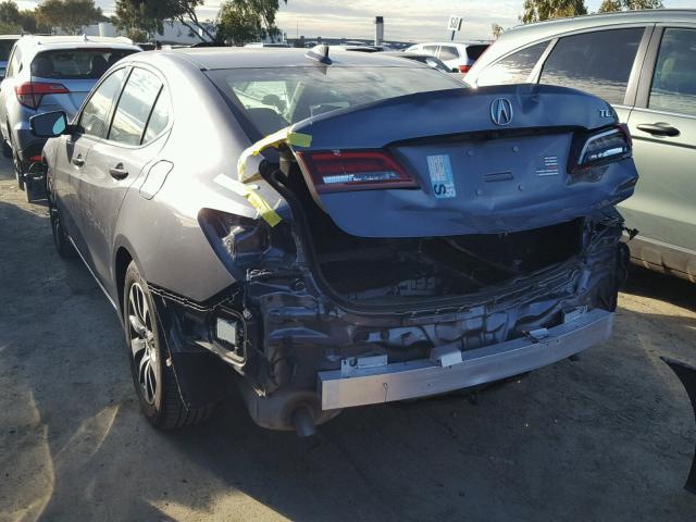 19UUB1F50HA007073 - 2017 ACURA TLX TECH GRAY photo 3