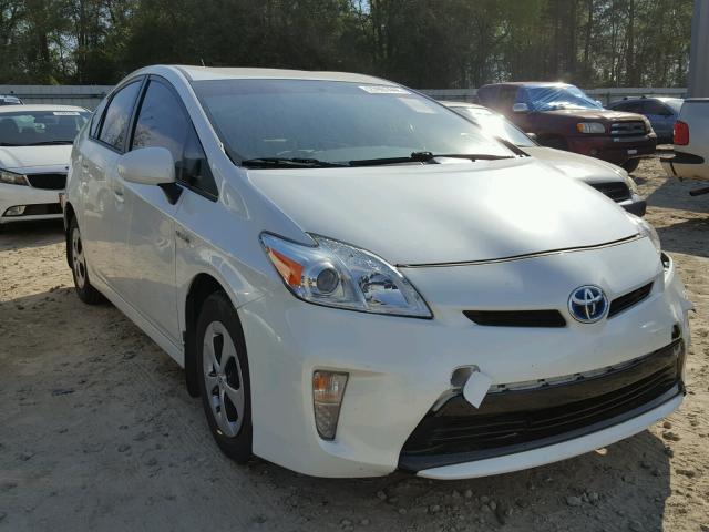 JTDKN3DU5E0371879 - 2014 TOYOTA PRIUS WHITE photo 1