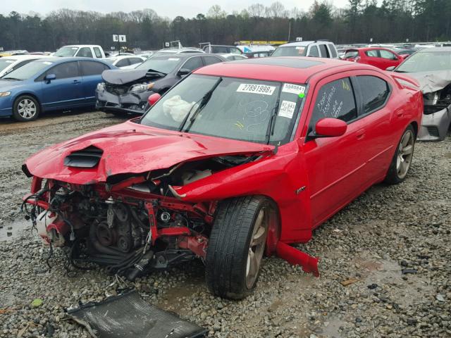 2B3LA73W27H669963 - 2007 DODGE CHARGER SR RED photo 2