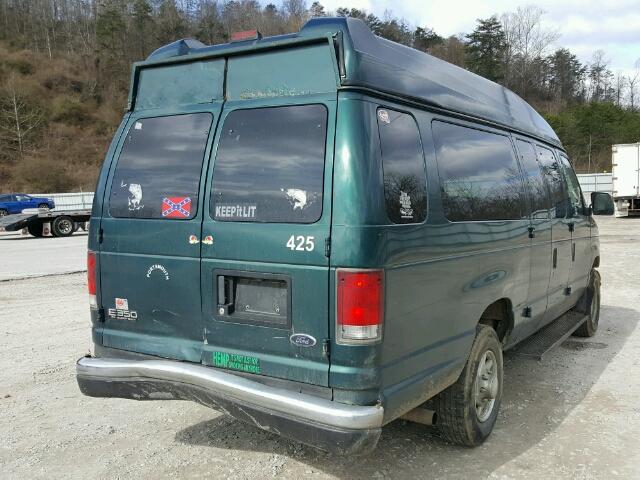 1FBSS31L4XHA93988 - 1999 FORD ECONOLINE GREEN photo 4