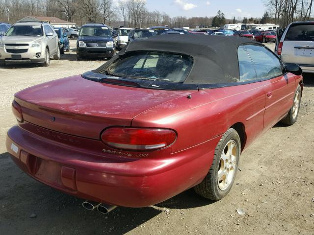 3C3EL55H6WT214418 - 1998 CHRYSLER SEBRING JX MAROON photo 4