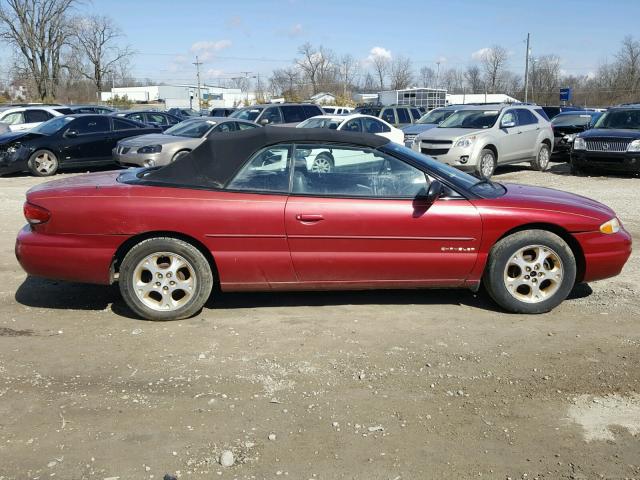 3C3EL55H6WT214418 - 1998 CHRYSLER SEBRING JX MAROON photo 9