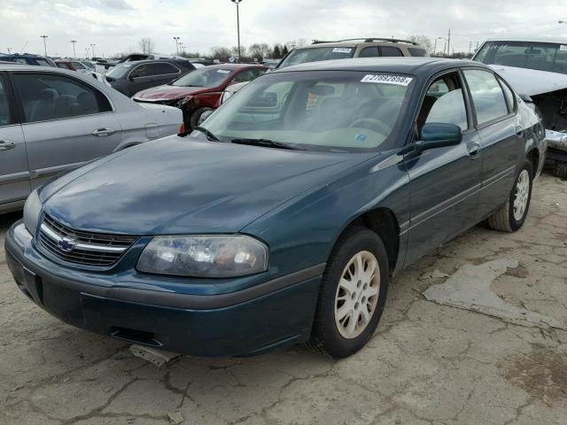 2G1WF55E719188607 - 2001 CHEVROLET IMPALA GREEN photo 2