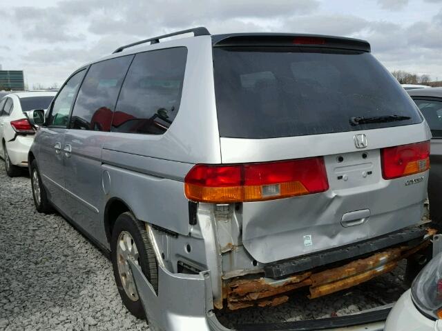 2HKRL18953H014474 - 2003 HONDA ODYSSEY EX SILVER photo 3