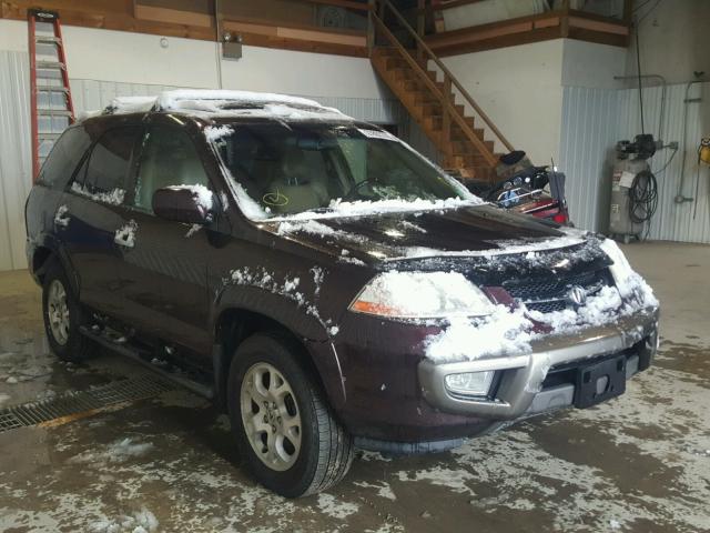 2HNYD18851H514778 - 2001 ACURA MDX TOURIN MAROON photo 1