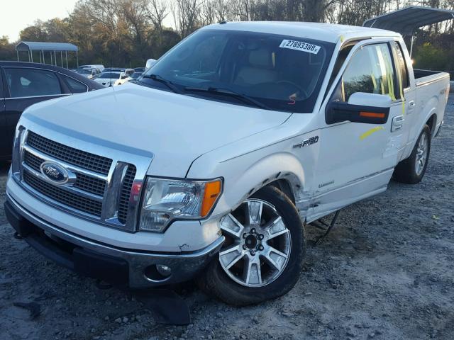 1FTFW1ET8BFC17362 - 2011 FORD F150 SUPER WHITE photo 2