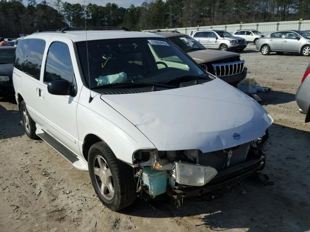 4N2ZN16TX2D807652 - 2002 NISSAN QUEST SE WHITE photo 1