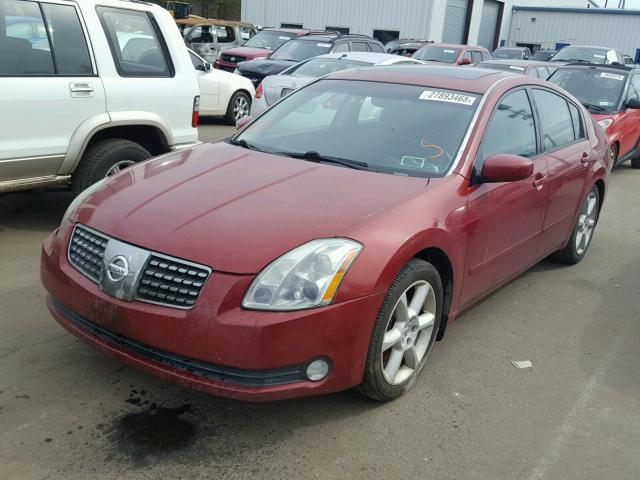 1N4BA41E95C865312 - 2005 NISSAN MAXIMA SE RED photo 2