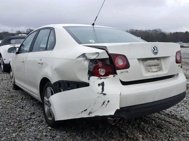 3VWHM71K88M165901 - 2008 VOLKSWAGEN JETTA S WHITE photo 3