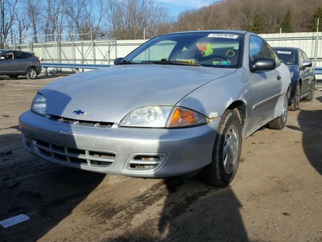 1G1JC124527415867 - 2002 CHEVROLET CAVALIER SILVER photo 2