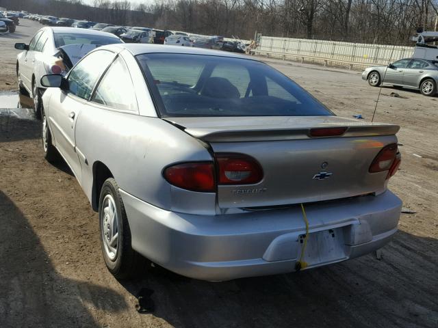 1G1JC124527415867 - 2002 CHEVROLET CAVALIER SILVER photo 3