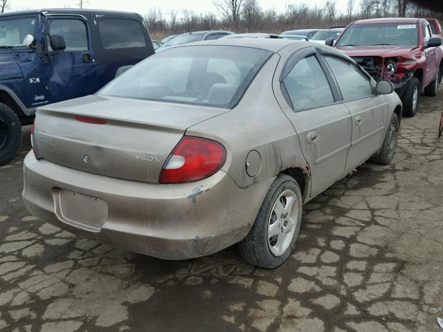 1P3ES46C61D259756 - 2001 PLYMOUTH NEON BASE 金色 照片 4