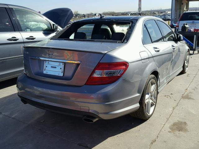 WDDGF56X68R039140 - 2008 MERCEDES-BENZ C 350 GRAY photo 4