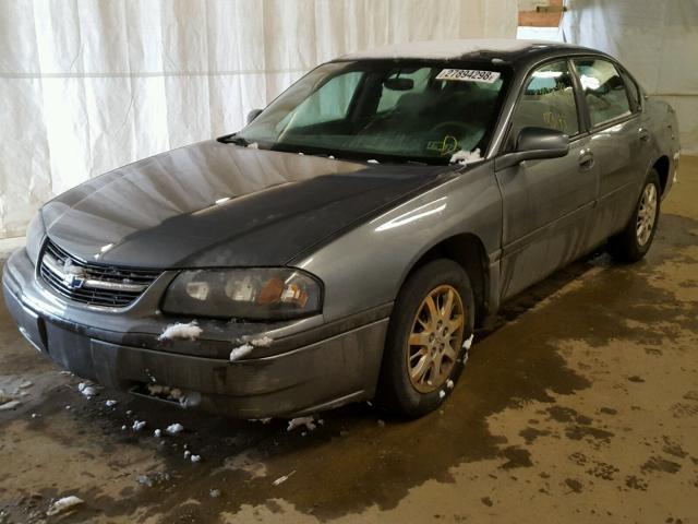 2G1WF52E649448794 - 2004 CHEVROLET IMPALA GRAY photo 2