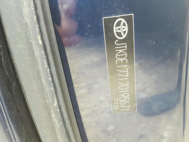 JTKDE177170195671 - 2007 TOYOTA SCION TC 蓝色 照片 10