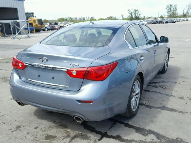 JN1BV7AP6EM678821 - 2014 INFINITI Q50 BASE SILVER photo 4