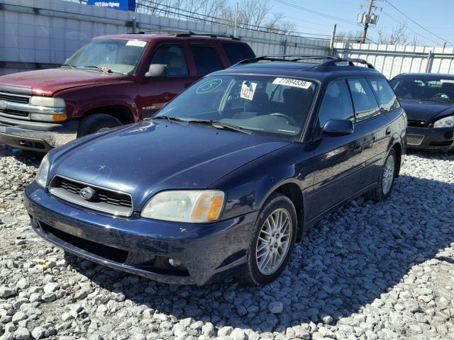 4S3BH625747305683 - 2004 SUBARU LEGACY L S BLUE photo 2