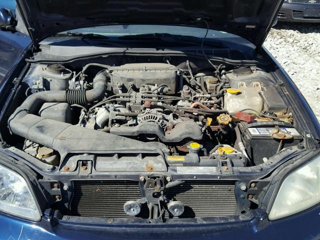 4S3BH625747305683 - 2004 SUBARU LEGACY L S BLUE photo 7