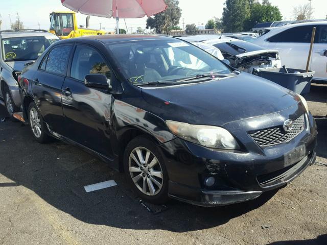 1NXBU40EX9Z021570 - 2009 TOYOTA COROLLA BA BLACK photo 1