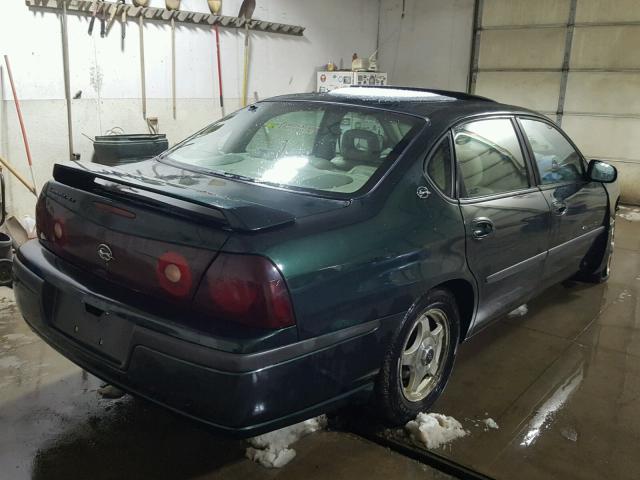 2G1WH55K729256146 - 2002 CHEVROLET IMPALA LS GREEN photo 4