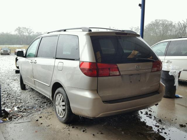 5TDZA23C54S128761 - 2004 TOYOTA SIENNA CE SILVER photo 3