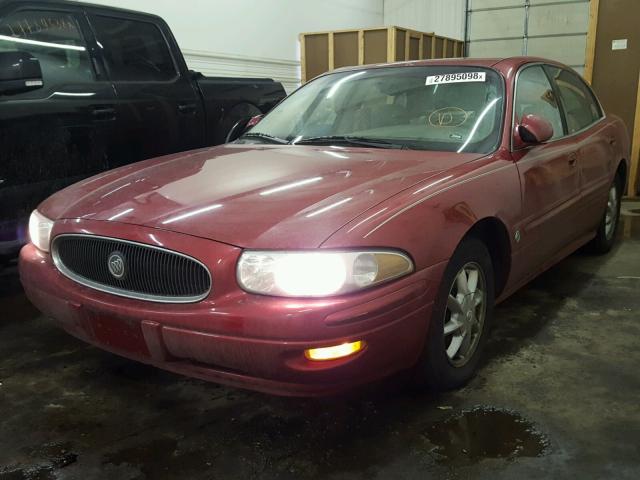 1G4HR54K05U284047 - 2005 BUICK LESABRE LI RED photo 2