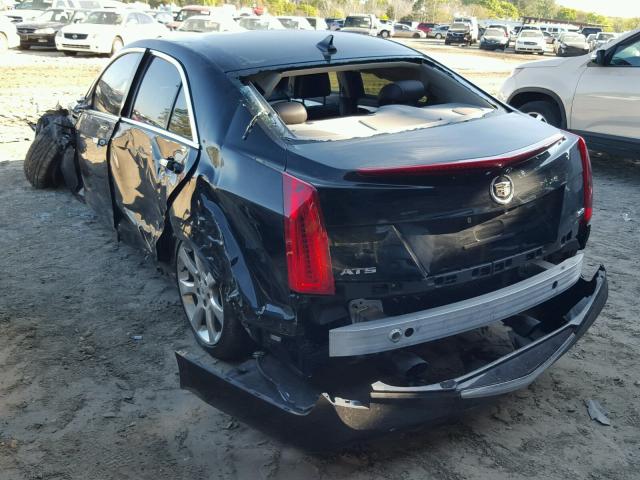 1G6AB5R37D0149524 - 2013 CADILLAC ATS LUXURY BLACK photo 3