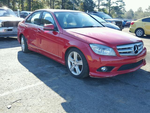 WDDGF8BB6AR126831 - 2010 MERCEDES-BENZ C 300 4MAT RED photo 1