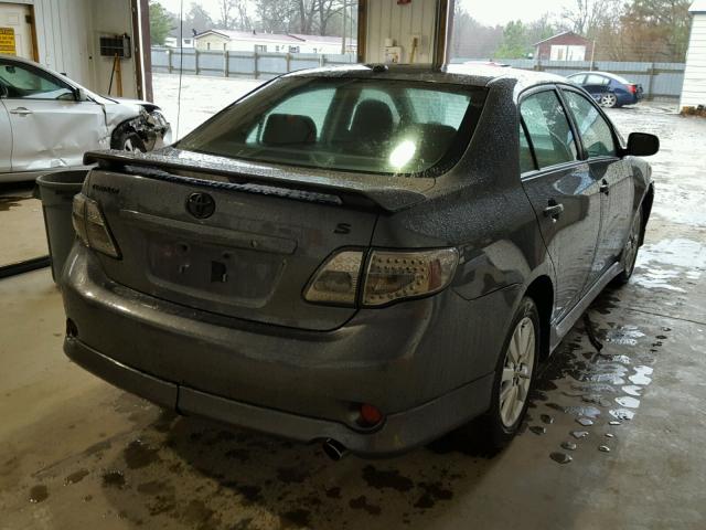 2T1BU40E79C118534 - 2009 TOYOTA COROLLA BA GRAY photo 4