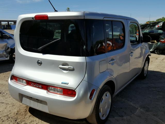 JN8AZ2KR9DT300128 - 2013 NISSAN CUBE S SILVER photo 4