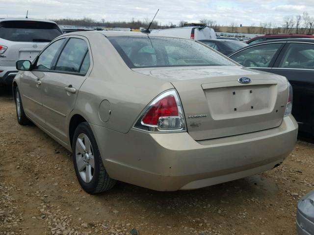 3FAHP07Z38R173516 - 2008 FORD FUSION SE TAN photo 3