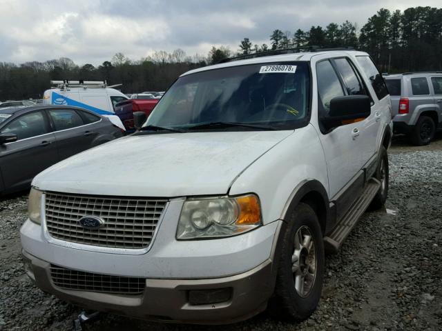 1FMRU17W13LB75917 - 2003 FORD EXPEDITION WHITE photo 2