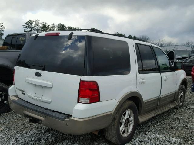 1FMRU17W13LB75917 - 2003 FORD EXPEDITION WHITE photo 4