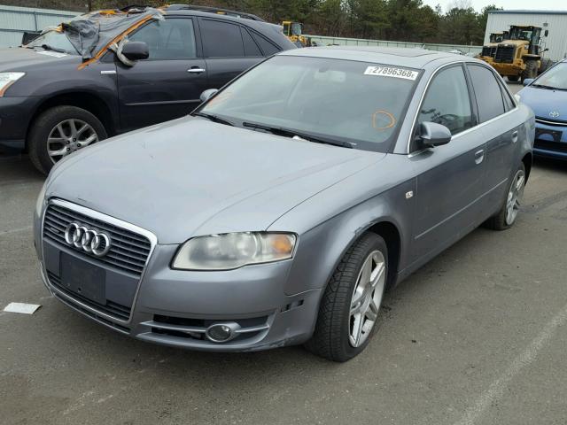 WAUDF78E86A220835 - 2006 AUDI A4 2.0T QU GRAY photo 2