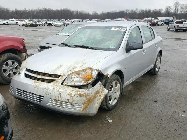 1G1AK55FX77130774 - 2007 CHEVROLET COBALT LS SILVER photo 2