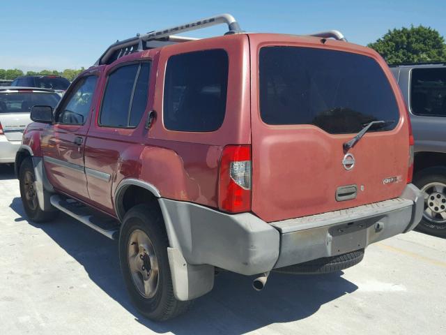 5N1ED28T62C594823 - 2002 NISSAN XTERRA XE RED photo 3