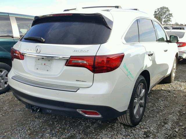 5FRYD4H85FB010685 - 2015 ACURA MDX ADVANC WHITE photo 4