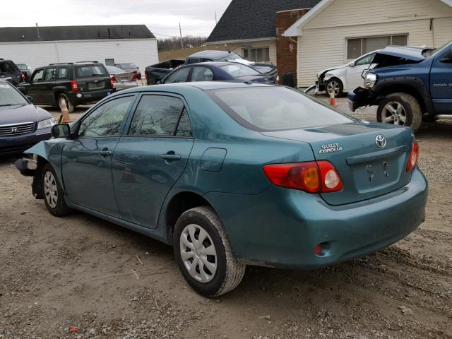 2T1BU4EE5AC503717 - 2010 TOYOTA COROLLA BA GREEN photo 3