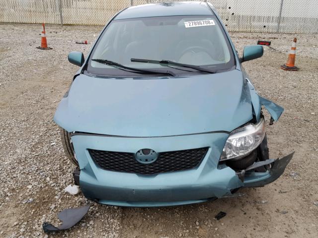 2T1BU4EE5AC503717 - 2010 TOYOTA COROLLA BA GREEN photo 9