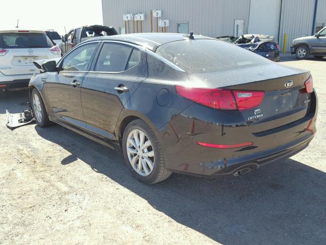 5XXGN4A75EG345064 - 2014 KIA OPTIMA EX BLACK photo 3