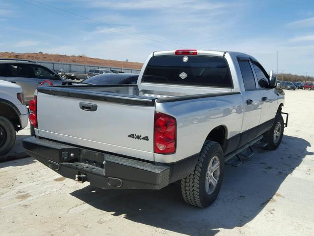 1D7HU18P47J506195 - 2007 DODGE RAM 1500 S SILVER photo 4