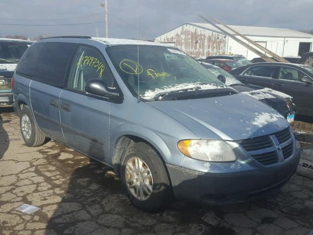 1D4GP25R15B378775 - 2005 DODGE CARAVAN SE BLUE photo 1