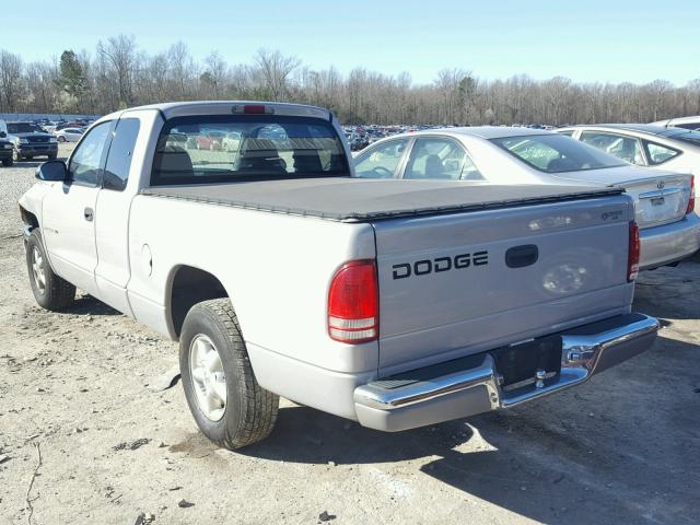 1B7GL22N4YS631084 - 2000 DODGE DAKOTA SILVER photo 3